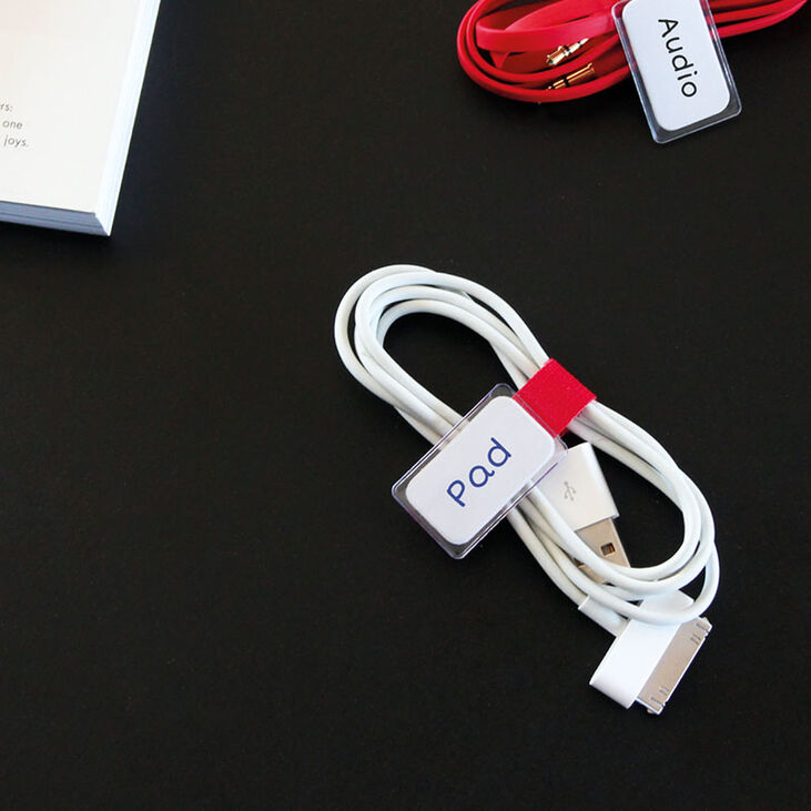 LABEL THE CABLE Mini Velcro Ties 10 Pack - mixed colours image number 3
