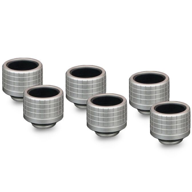 Thermal Grizzly DeltaMate Fitting, Messing, G1/4&rdquo;-Gewinde - nickel, HT16, 6er-Pack image number 0