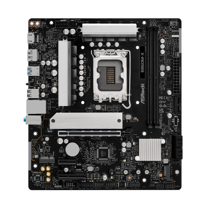 ASROCK B860M-X Motherboard, Socket 1851, Intel B860, mATX, DDR5 image number 4