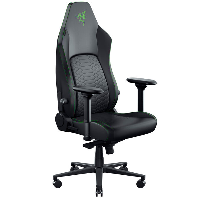 Razer Iskur V2 NewGen Gaming Chair, ergonomic design, HyperFlex lumbar support, 4D armrests - black/green image number 0