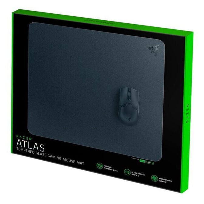 Razer Atlas Pro Gaming Mouse Pad, Glass Surface, Anti-Slip Base - Black image number 6