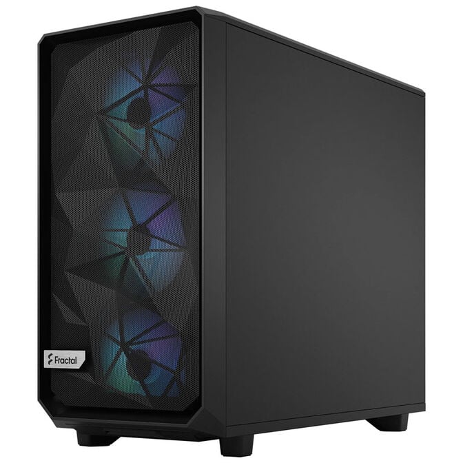 Fractal Design Meshify 2 RGB Midi-Tower, Light Tint, Tempered Glass, schwarz image number 1