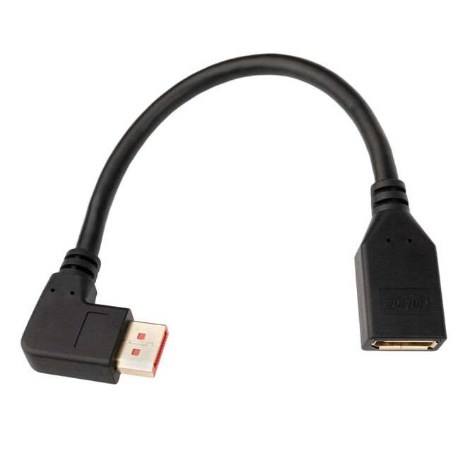 InLine DisplayPort Adapterkabel, 8K4K, rechts gewinkelt - 0,15m image number 1