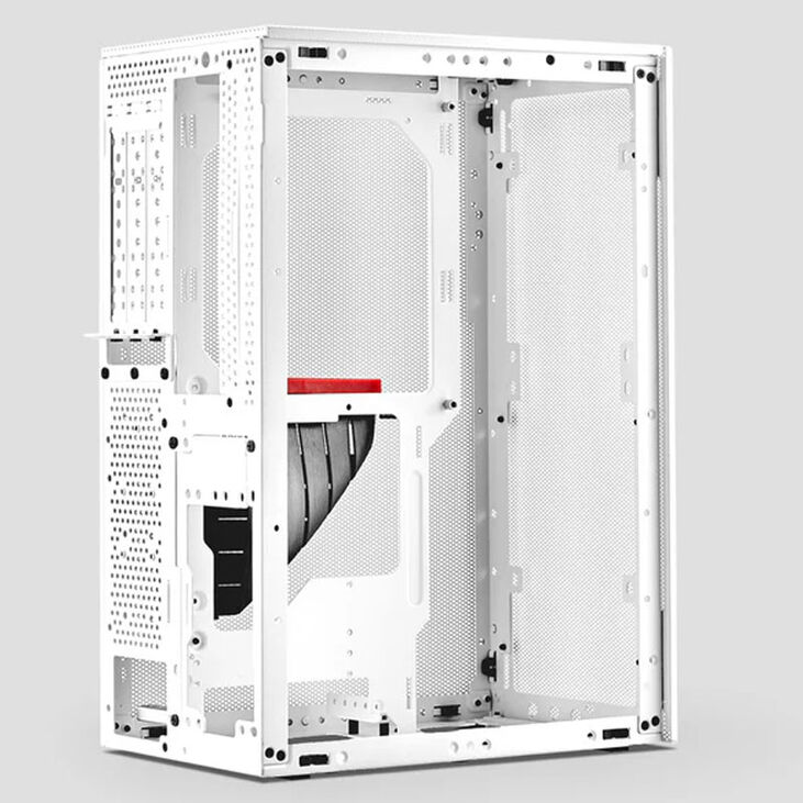 Ssupd Meshrom S V2 PCIe 5.0 PC Gehäuse, Mini-Tower, Mini-ITX Gehäuse - weiß image number 4