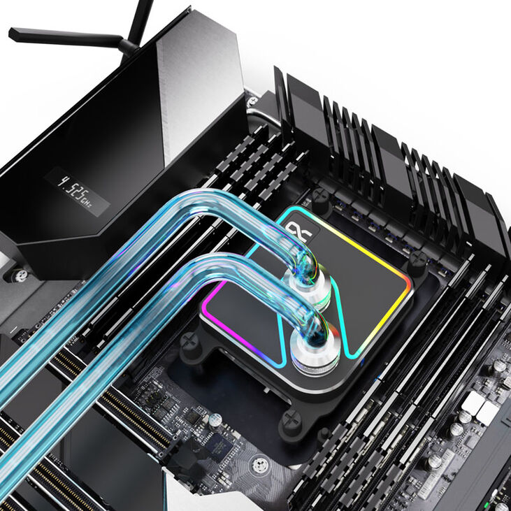 Alphacool Core 1 Aurora CPU-Kühler, ARGB - Schwarz image number 3