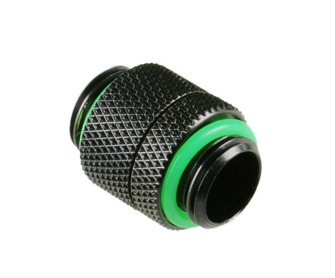 Bitspower Adapter gerade G1/4 Zoll AG auf G1/4 Zoll AG - drehbar, schwarz matt image number 0