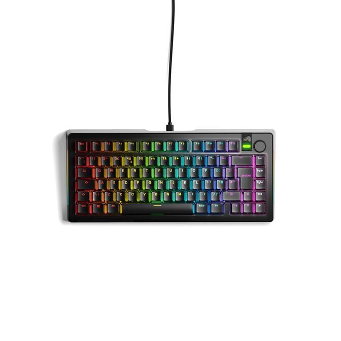 Glorious GMMK 3 Pro 75% Gaming Keyboard, Fox Switches - ISO UK, black image number 0
