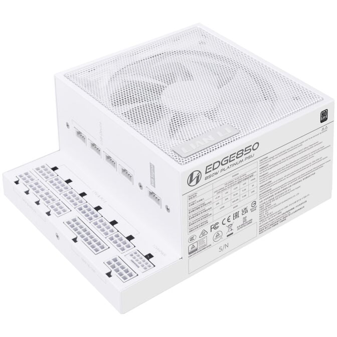 Lian Li EDGE EG0850 80 PLUS Platinum Netzteil, PCIe 5.1, ATX 3.1 - 850 Watt, wei&szlig; image number 2
