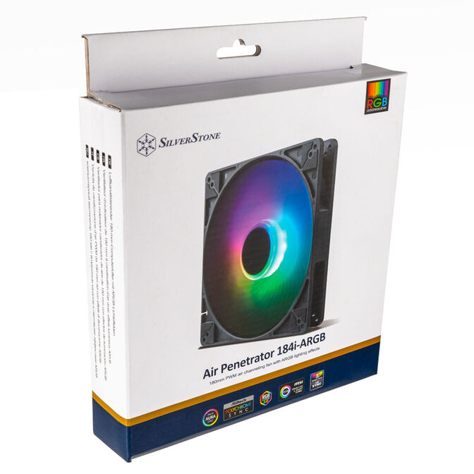 SilverStone AP184i-ARGB L&uuml;fter, 180mm - schwarz image number 8