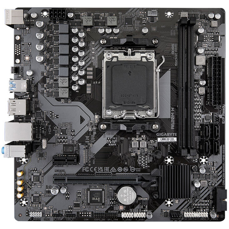 GIGABYTE A620M H, AMD A620 Mainboard - Sockel AM5, DDR5 image number 2