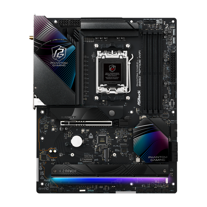 ASROCK B850 Riptide WiFi motherboard, socket AM5, AMD B850, ATX, DDR5 image number 4