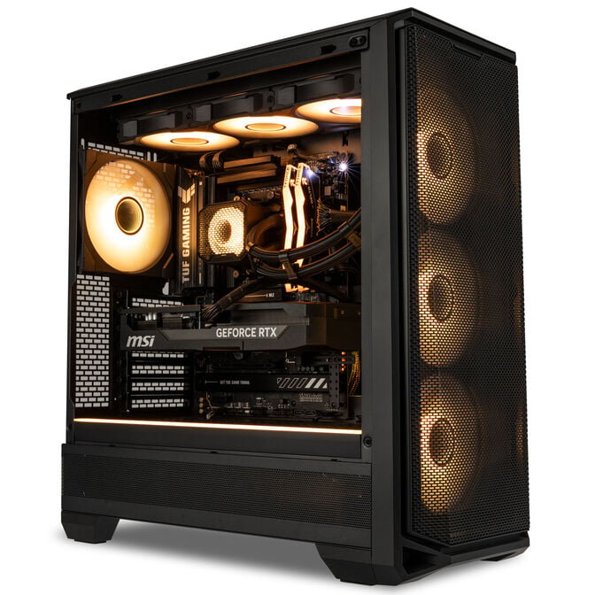 KingForge Gaming-PC Platin, AMD Ryzen 7 7800X3D, RTX 5070 Ti, Phanteks Eclipse G400A &ndash; Fertig-PC image number 3