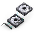 Jonsbo ZL-120BR L&uuml;fter, Reverse Blade, PWM, ARGB - 120mm, schwarz, 3er-Pack image number null