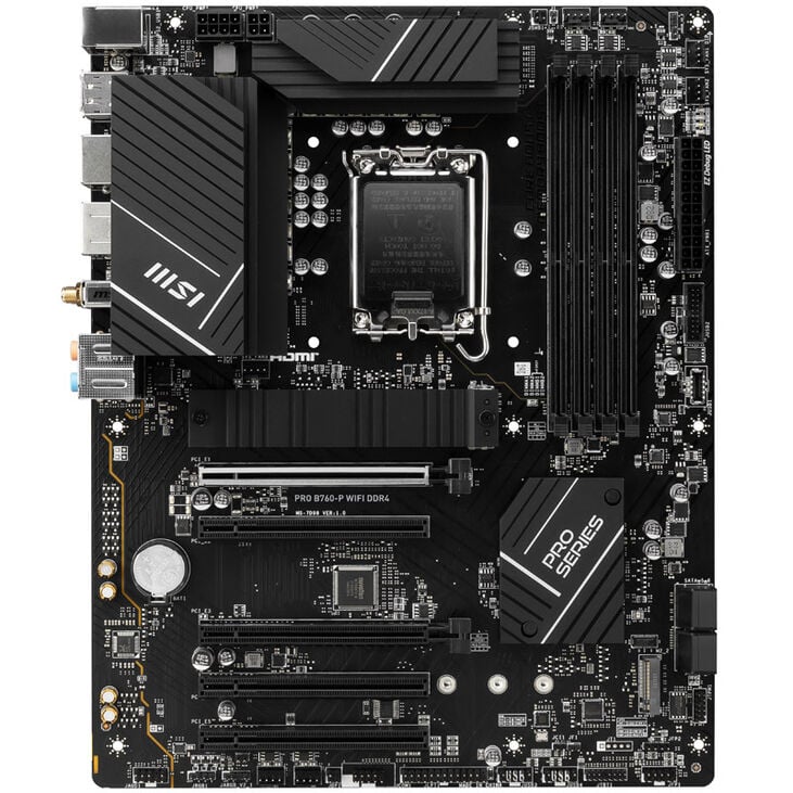 MSI Pro B760-P WiFi, Sockel LGA 1700, Intel B760, ATX -DDR4 image number 2