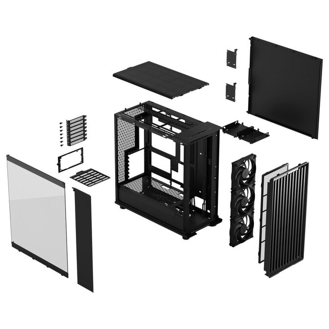 Fractal Design North XL Momentum Edition PC-Geh&auml;use, Midi-Tower, ATX, Tempered Glass - inklusive 3x L&uuml;fter, schwarz image number 5