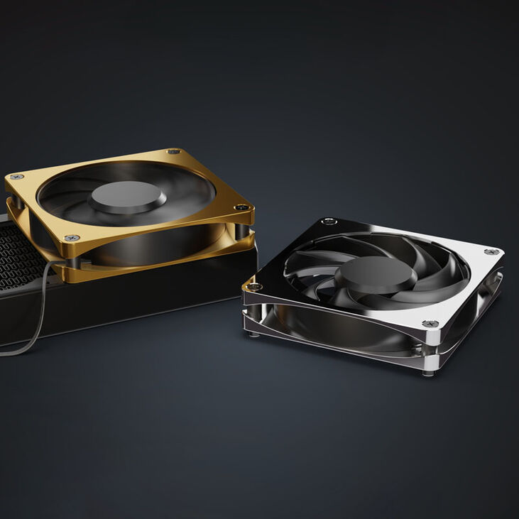 Alphacool Apex Stealth Metall Power Lüfter 120 mm, 3.000 U/min - chrome image number 6