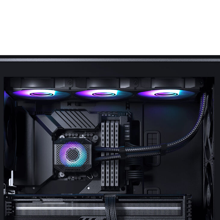 PHANTEKS Glacier One 360M25 Gen2 DRGB AiO Wasserkühlung - 360mm, schwarz image number 3