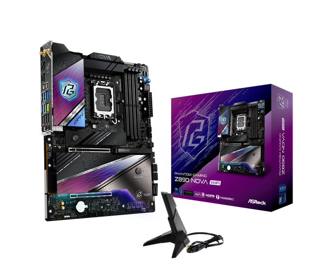 ASRock Z890 Nova WiFi motherboard, socket LGA 1851, Intel Z890, ATX, DDR5 image number 0