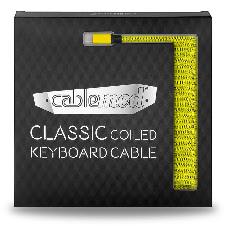 CableMod Classic Coiled Keyboard Cable USB-C zu USB Typ A, Dominator Yellow - 150cm image number 3