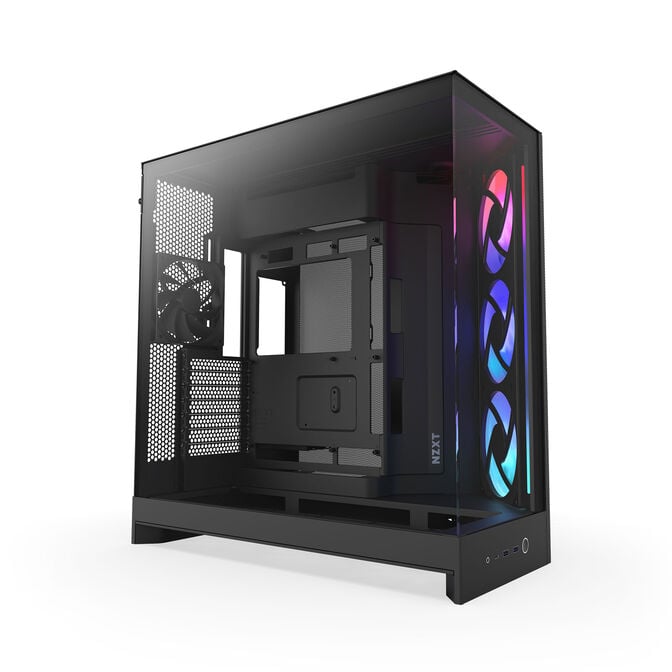 NZXT H9 Flow RGB PC-Geh&auml;use, Midi-Tower, E-ATX, Tempered Glass - schwarz image number 0
