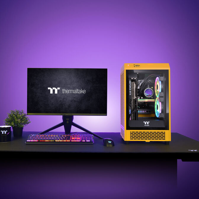 Thermaltake The Tower 200 PC-Geh&auml;use, Mini-Geh&auml;use, Mini-ITX, Tempered Glass - Bumblebee image number 1