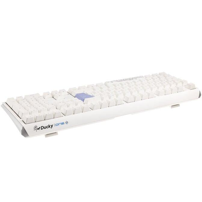 Ducky One 3 Classic Pure White Gaming Keyboard, RGB LED - MX-Blue image number 2