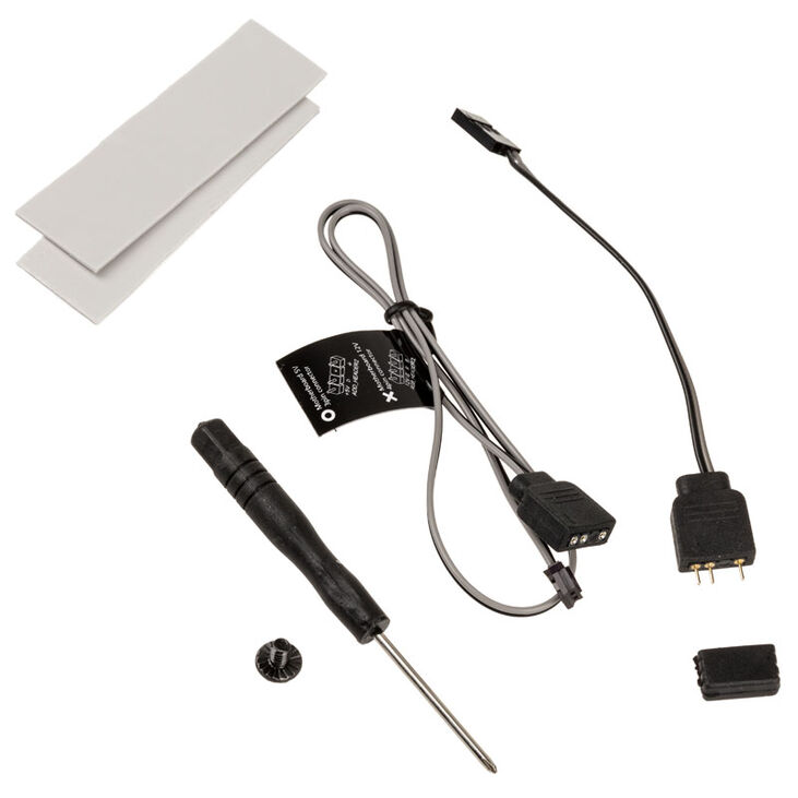 Akasa Dual M.2 PCI-E RGB LED Adapter Karte image number 4