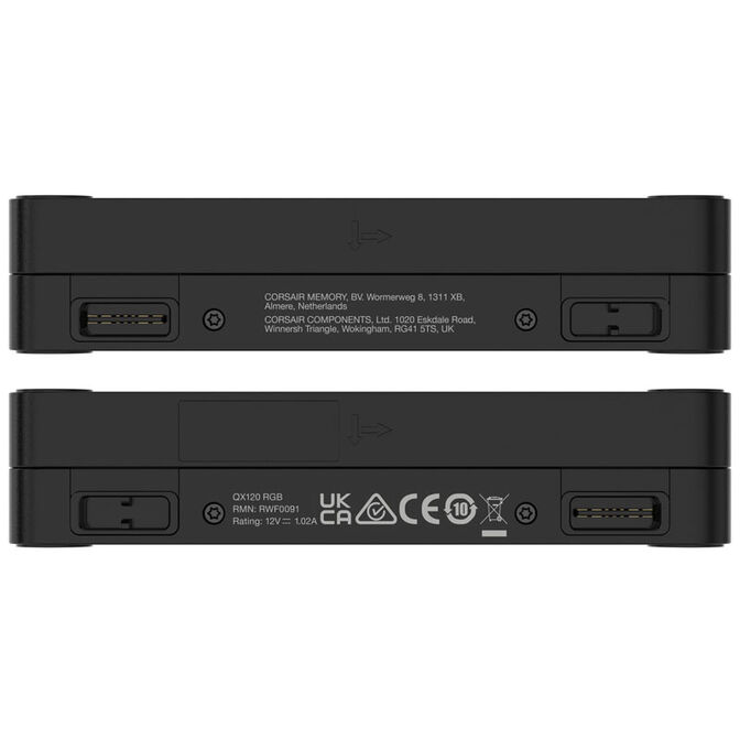 Corsair iCUE LINK QX120 RGB Series, PWM L&uuml;fter, 3er Pack inkl. RGB-Controller - 120mm, schwarz, Star image number 7