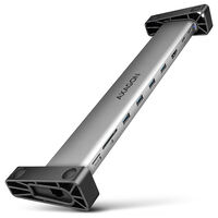 AXAGON HMC-10HLS Multiport Hub, 4x USB-A and 2x USB-C, HDMI 4K/60Hz, RJ-45, SD/microSD, PD 100W