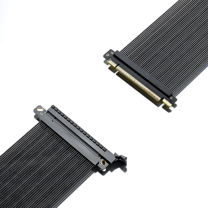 SSUPD PCIe 5.0 riser cable, black – 320mm, straight image number 1