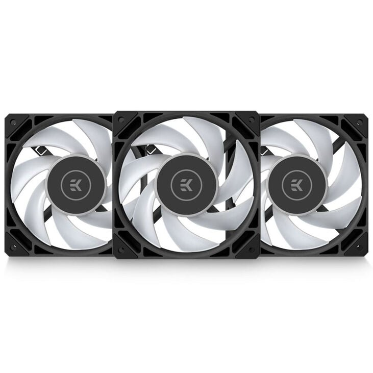 EK Water Blocks EK-Loop Fan FPT 120 DRGB PWM Lüfter, 3er-Pack, 550-2300Umin - schwarz image number 1