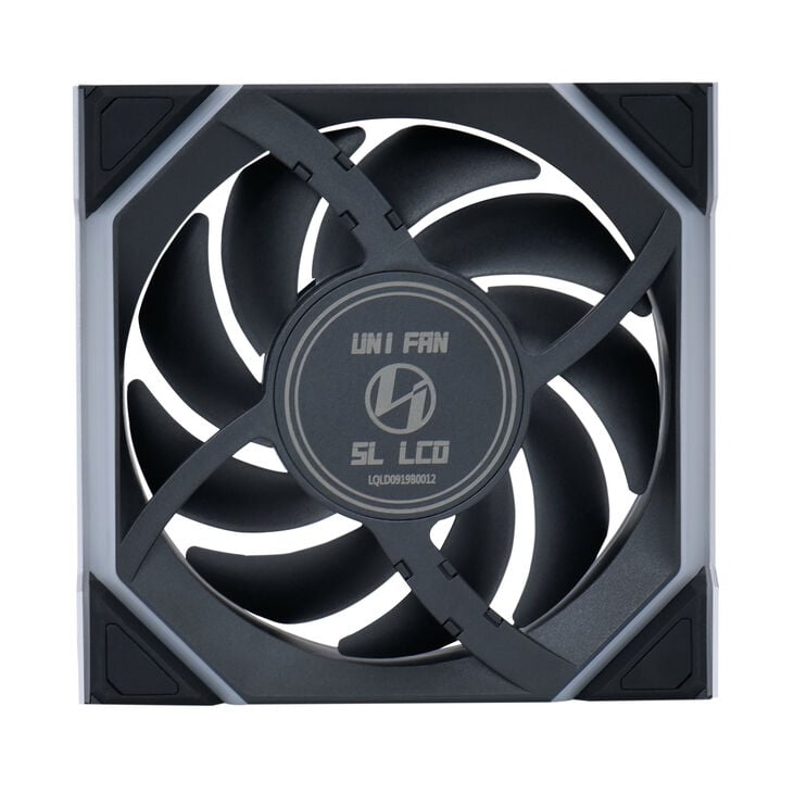 Lian Li UNI FAN SL Wireless LCD Lüfter, ARGB, PWM, 3er-Pack inkl. Controller - Reverse Blade, 120 mm, schwarz image number 6