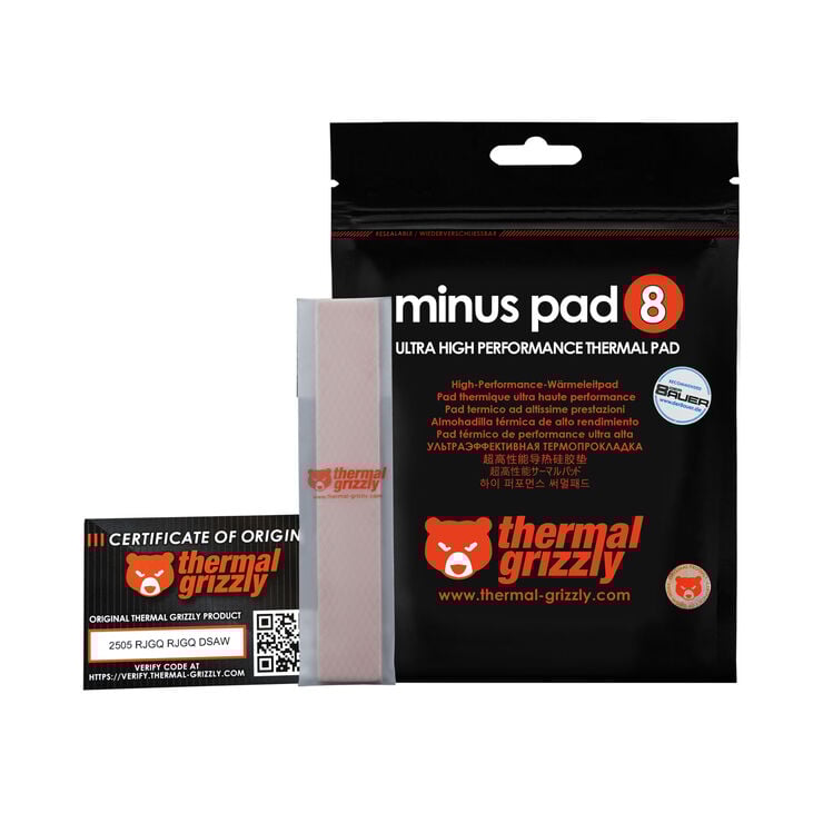 Thermal Grizzly Minus Pad 8 - 120 x 20 x 1.5 mm, 2 pieces image number 8