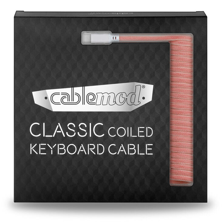 CableMod Classic Coiled Keyboard Cable USB-C zu USB Typ A, Orangesicle - 150cm image number 3