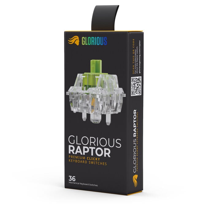 Glorious Raptor Standard Switch, mechanisch, 5-Pin, clicky, MX-Stem, 55g - lubed, 36 St&uuml;ck image number 14