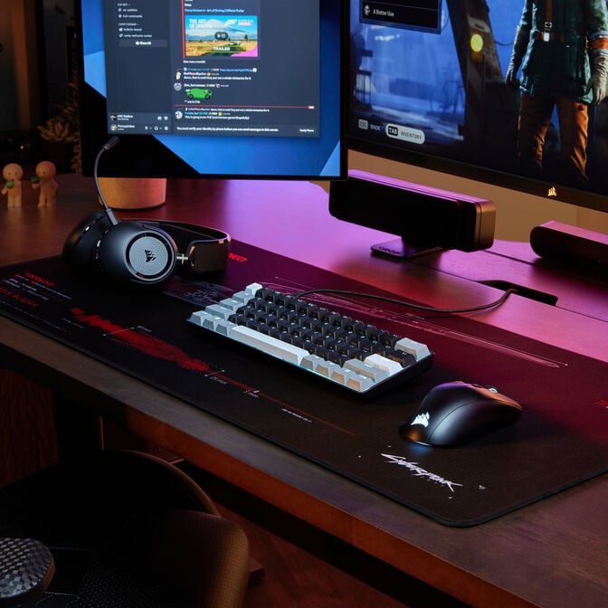 Corsair CLIPPER PRO MINI 60 Hall Effect Gaming Keyboard, Backlit RGB LED, CORSAIR MGX Core, Black PBT DS Keycaps image number 11
