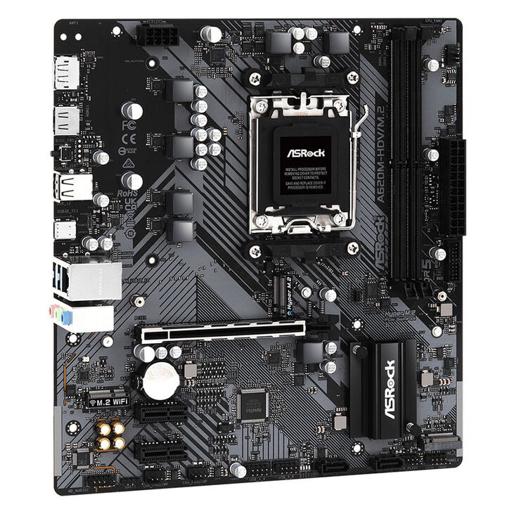 ASRock A620M-HDV/M.2, AMD A620 Mainboard - Sockel AM5, DDR5 image number 1