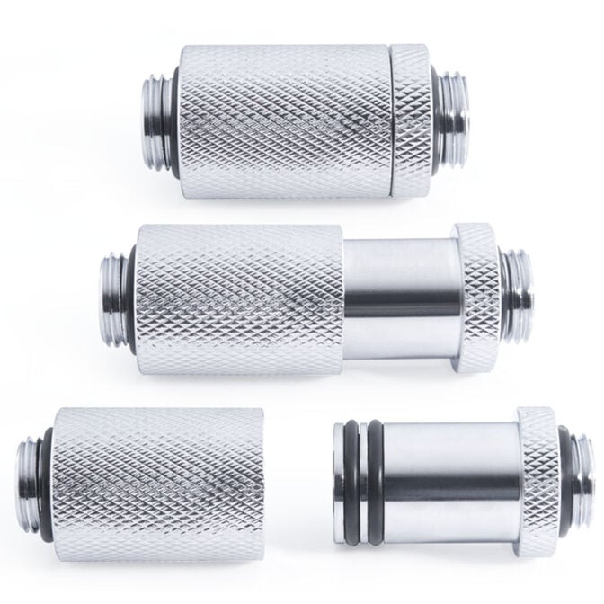 Alphacool ES D-Plug, 31,5-46,5mm, G1/4 AG auf G1/4 AG - chrome image number 2