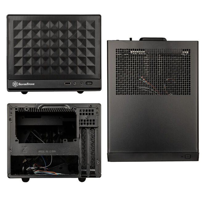 SilverStone SST-SG13B-C Sugo 13, Mini-ITX case, Mesh Front Panel, USB Type C - black image number 1