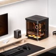 Jonsbo TK-1 2.0 Micro-ATX case, Tempered Glass - black image number null