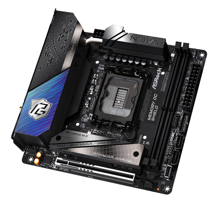 ASRock Z890I NOVA WiFi motherboard, LGA 1851 socket, Intel Z890, Mini-ITX, DDR5 image number 2