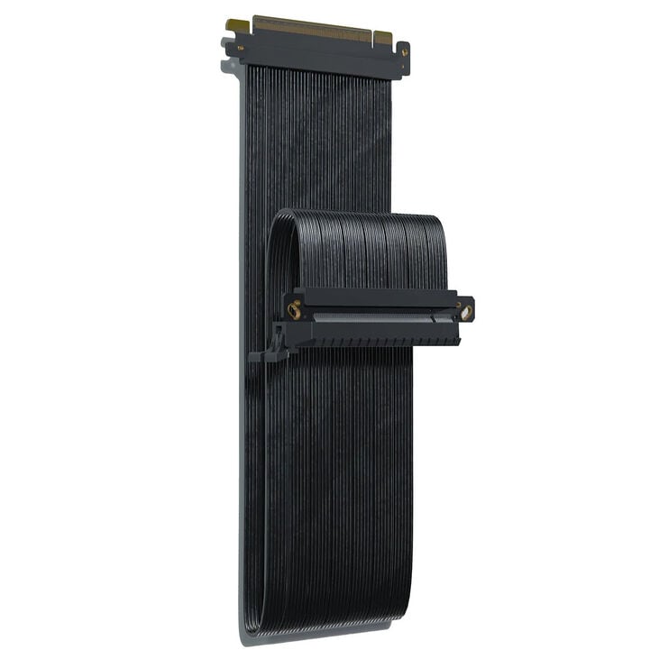 SSUPD PCIe 5.0 Riser-Kabel, schwarz – 440mm, Female Reverse image number 0