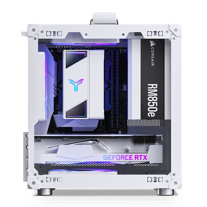 Jonsbo C6 Mesh Case PC Bianco, Mini ITX/Micro ATX, Pannelli A Rete, Connettività USB-C, Supporto Alimentatore ATX E Ventole 120/140mm