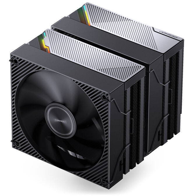 Jonsbo CA90 CPU-K&uuml;hler, Dual-Tower, 1 x 130mm / 1 x 120mm, PWM, ARGB - schwarz image number 3