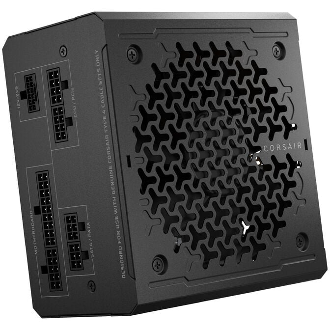 Corsair RMe Series RM650e 80 PLUS Gold power supply, modular, ATX 3.1, PCIe 5.1 - 650 watts, black image number 2