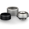 Thermal Grizzly DeltaMate Fitting, Messing, G1/4&rdquo;-Gewinde - nickel, HT16, 6er-Pack image number null