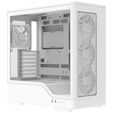 Aerocool D520A PC Case, Mid Tower, ATX, Tempered Glass, RGB - White image number null