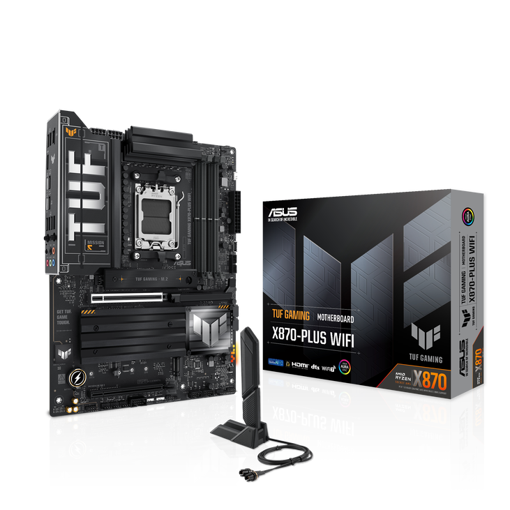 ASUS TUF Gaming X870-Plus WiFi Motherboard, AMD X870, Socket AM5, DDR5 image number 0