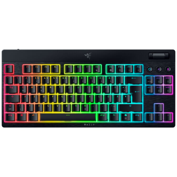 Razer BlackWidow V4 Low-Profile Tenkeyless HyperSpeed Gaming Keyboard, RGB - Orange Switches, ISO (DE) image number 1