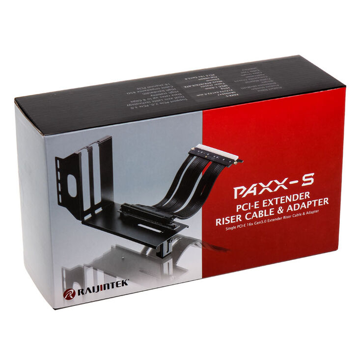 Raijintek Paxx Vertikale PCI-Slot-Blende + PCIe x16 Riser Flachband-Kabel, 20cm image number 8